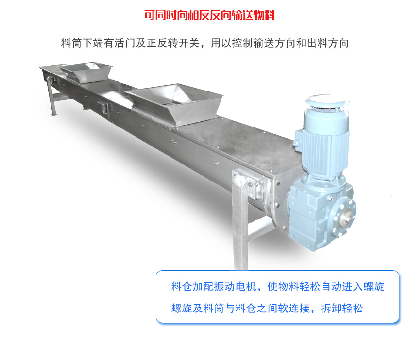 雙向螺旋輸送機特點