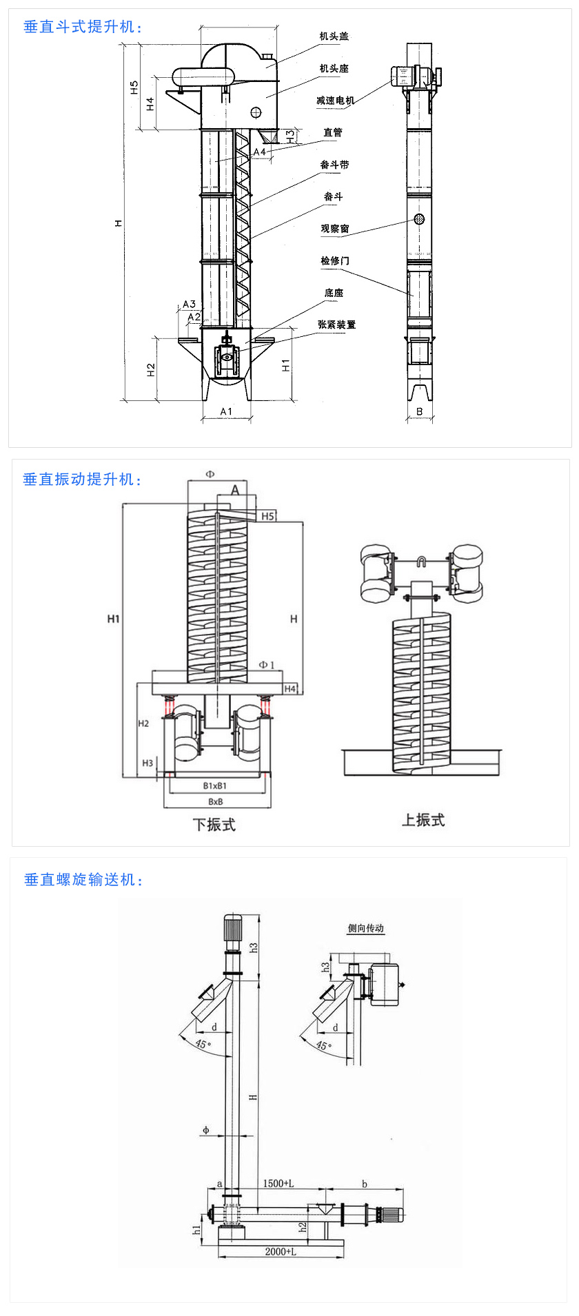 垂直提升機結構圖