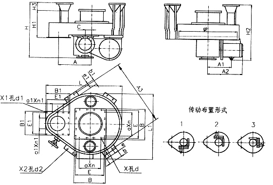 圓盤給料機結構